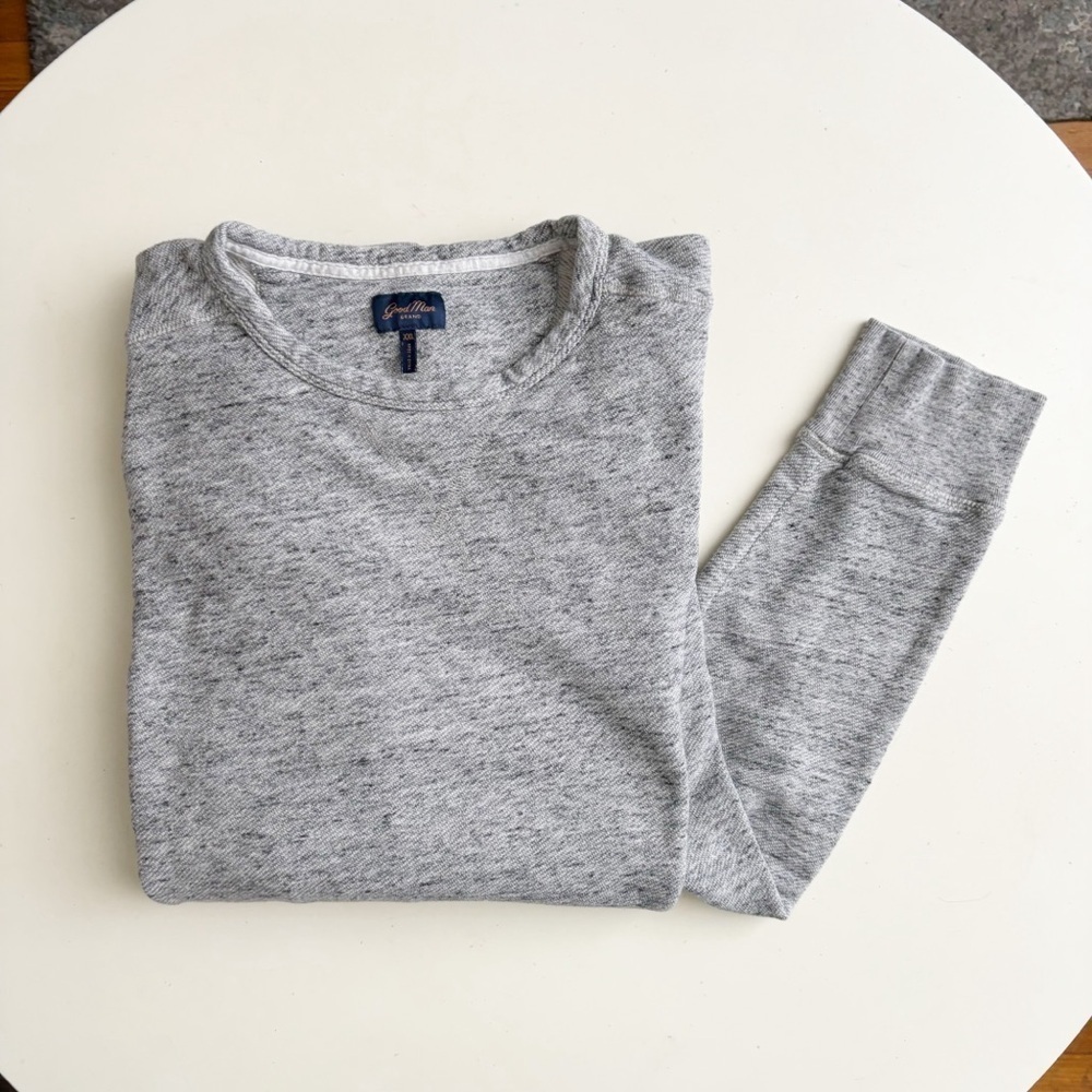 Good Man Brand Men’s Crewneck Sweater Heather Gray Size XXL